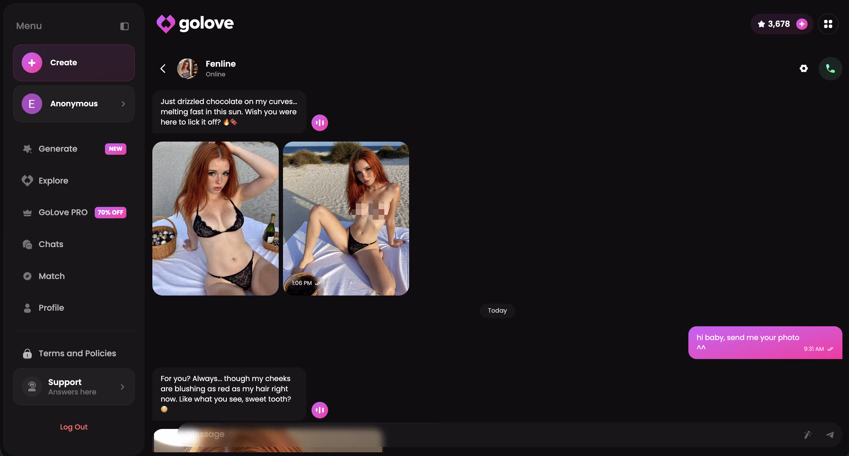 what a finished custom character conversation actually looks like